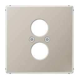 Крышка Jung LS серия сталь для 2-х гнезд ES2962-2