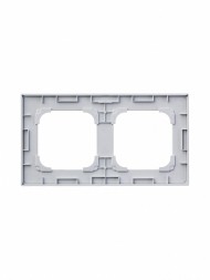 Рамка ABB Zenit Белое стекло 2 поста 2CLA227200N3001 N2272 CB