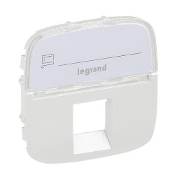 Лицевая панель Legrand Valena ALLURE Жемчуг для 1очных розеток телефонных/информационных с держателем маркировки 755479