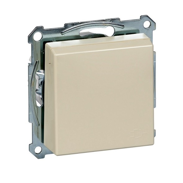 Механизм розетки Merten M-серия с крышкой заземленным контактом, со шторками IP 44 MTN2310-0344