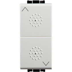 Кнопка Bticino LivingLight Air Белый 10А, двойная с блокировкой, 1P-NО + 1P-NО N4037