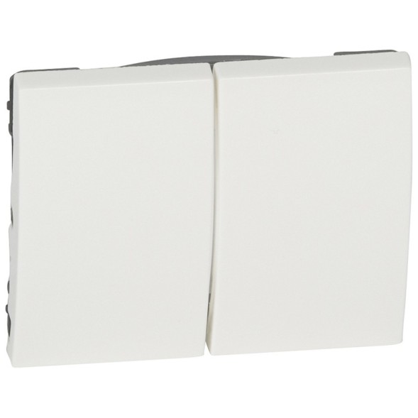 Деко Клавиша Legrand Galea Life белая для выключателя двойного 777012