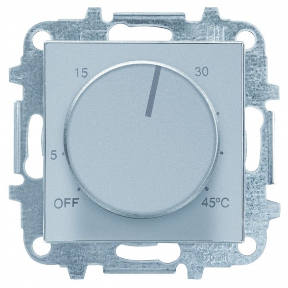 Накладка ABB Sky серебряный для терморегулятора 8140.9 2CLA854090A1301 8540.9 PL