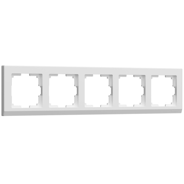 Рамка из поликарбоната на 5 постов Stark белый W0051801
