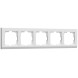 Рамка из поликарбоната на 5 постов Stark белый W0051801