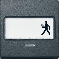 Клавиша Merten M-серия с полем для надписи и конт ламп MTN434614