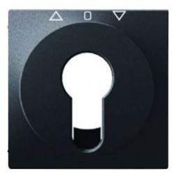 Центральная панель Berker R.1 Berker Q.1 антрацитовый с эффектом бархата, для жалюзийного замочного выключателя/кнопки 15066086