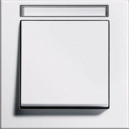 Рамка Gira E2 Белый матовый с полем для надписи 1-постовая 109122