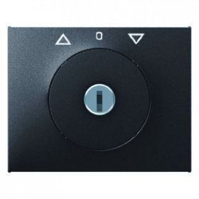 Центральная панель Berker R.1 Berker K.1 антрацит матовый с замком к жалюзийному замочному выключателю 10797306