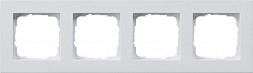 Рамка Gira E2 Чисто-белый глянцевый установочная для монтажа заподлицо 4-постовая 0214295