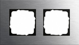 Рамка Gira Esprit Сталь 2 поста 0212219