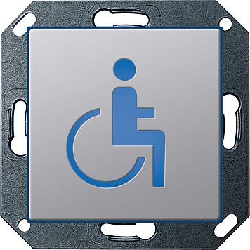 Светодиодный указатель Gira E22 Алюминий с пиктограммой &quot;эскалатор&quot; 2794203