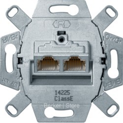 Розетка UAE 8/8-полюсн. Экранированная Berker 4555