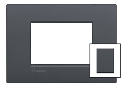 Рамка Bticino LivingLight Air Антрацит 3+3 модуля LNC4826AR