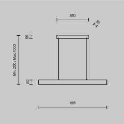 Подвесной светильник Maytoni P010PL-L30B