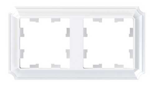 ATN100102 2-постовая РАМКА БЕЛЫЙ, AtlasDesign Antique Schneider Electric