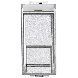 Розетка tech RJ45 Bticino LivingLight Air Алюминий UTP к6 NT4279C6
