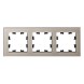 Рамка Schneider Electric Atlasdesign тройная Nature шампань стекло ATN320503