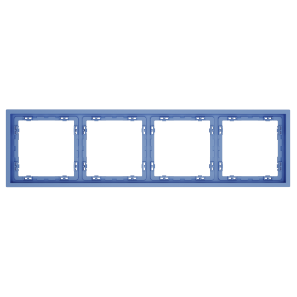 Рамка пластиковая VOLTUM S70 на 4 поста, (деним)