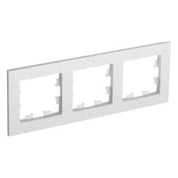 Рамка Schneider Electric Atlasdesign тройная Nature крем роял мрамор ATN343103