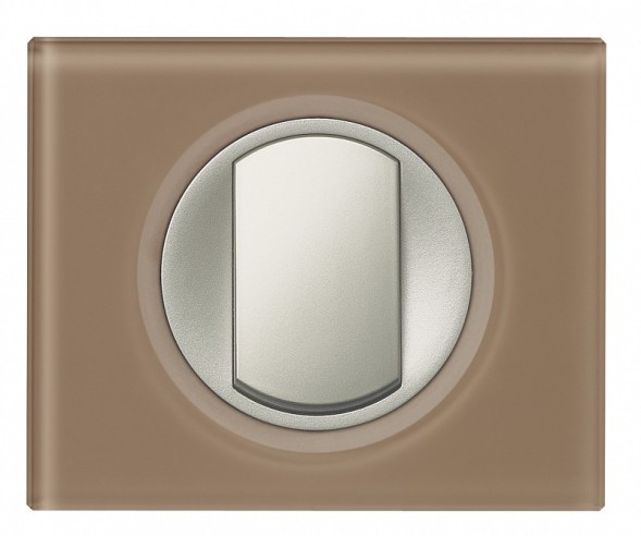 Рамка Legrand Celiane Стекло Смальта мокка 1 пост 069461