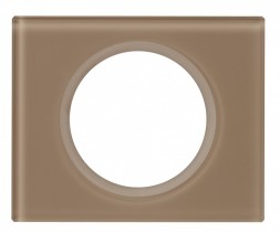 Рамка Legrand Celiane Стекло Смальта мокка 1 пост 069461