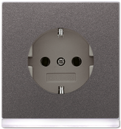 Розетка Jung LS серия SCHUKO с подсветкой LED AL2520-OANLEDW