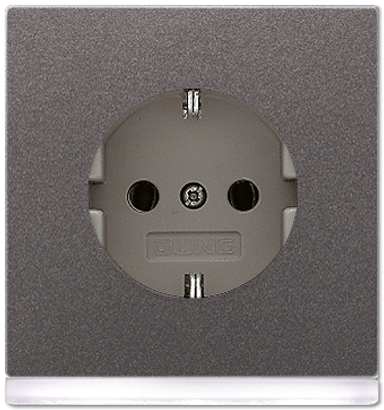 Розетка Jung LS серия SCHUKO с подсветкой LED AL2520-OANLEDW