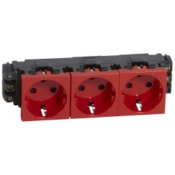 Розетка Legrand Mosaic 8м немецкий стандарт с ключом 077624