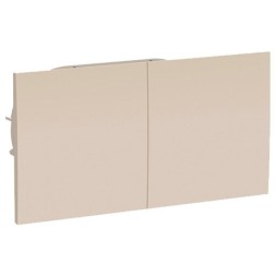 ATN001228 Atlasdesign РОЗЕТКА двойн. с заземл.со штор.со сдвиж. крышк, 16А, в сборе Песочный Schneider Electric