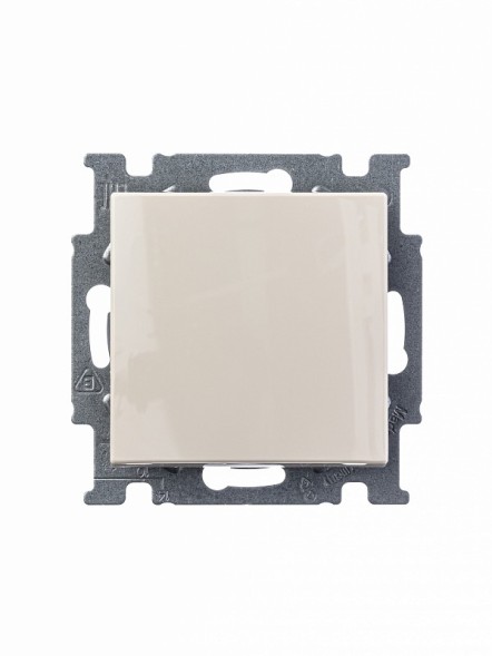 Механизм переключателя ABB Basic 55 слоновая кость одноклавишный 1-полюсного проходного (перекрёстного схема 7) переключателя с клавишей 2CKA001012A2152 2006/7 UC-92-507