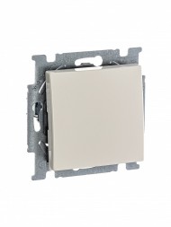 Механизм переключателя ABB Basic 55 слоновая кость одноклавишный 1-полюсного проходного (перекрёстного схема 7) переключателя с клавишей 2CKA001012A2152 2006/7 UC-92-507
