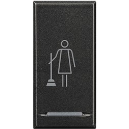 Клавиша Bticino Axolute антрацит &quot;Уберите комнату&quot; 1 модуль HS4915MR