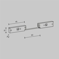Комплектующие для систем освещения с токоведущими элементами Technical TRA184CPC-1B-7.5