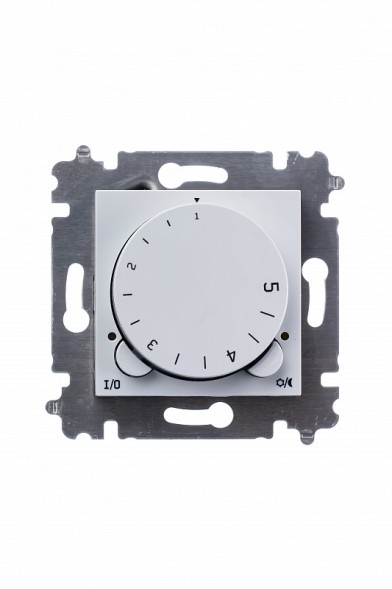 Терморегулятор ABB Levit жемчуг / ледяной с поворотной ручкой 16А 2CHH920003A6068 3292H-A00003 68W