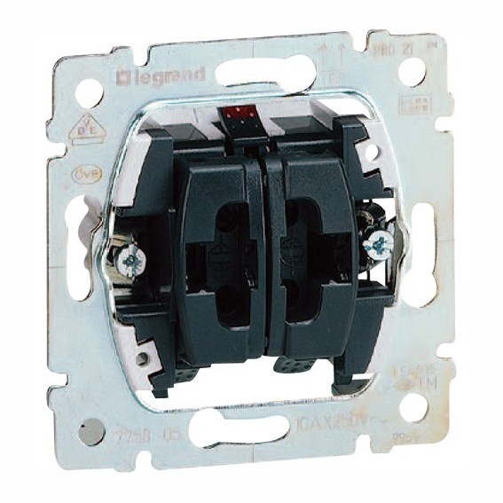 Выключатель Legrand Galea Life двухклавишный PRO21 775805