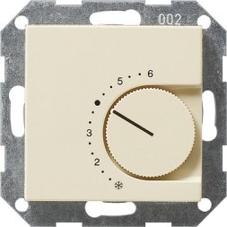 Терморегулятор Gira Кремовый с размыкающим контактом 24V/10 (4)A 039101