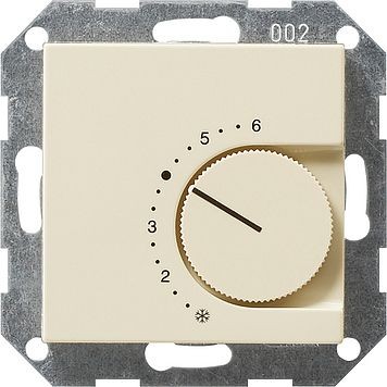 Терморегулятор Gira Кремовый с размыкающим контактом 24V/10 (4)A 039101