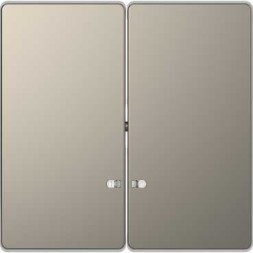 Клавиша Merten D-Life никель 2-ная с линзой для led модуля MTN3420-6050