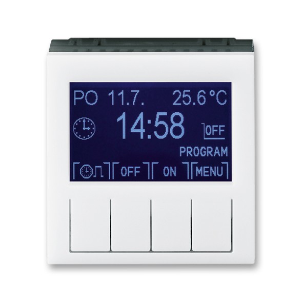 Таймер ABB Levit белый / дымчатый чёрный программируемый 2CHH912031A4062 3292H-A20301 62