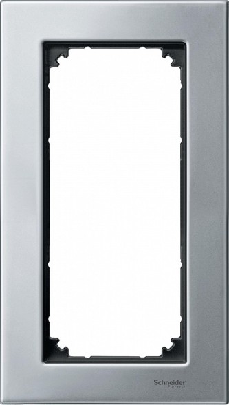 Рамка Merten M-Elegance Платина / Серебро 2 поста MTN403860