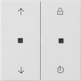 Накладка управления Gira Белый шелковисто-матовый Memory 536327