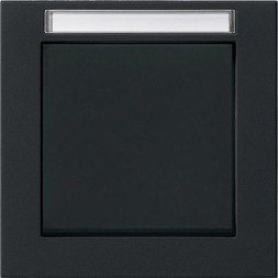 Рамка Gira E2 Черный матовый установочная 1-постовая 109109
