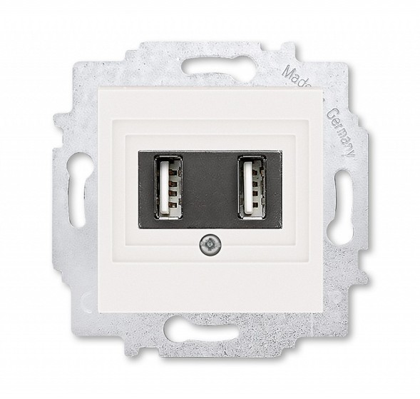 USB зарядка ABB Levit жемчуг двойная 2CHH290040A6068 5014H-A00040 68W