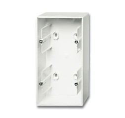 Коробка для открытого монтажа ABB белый бархат 2 поста 2CKA001799A0922 1702-884
