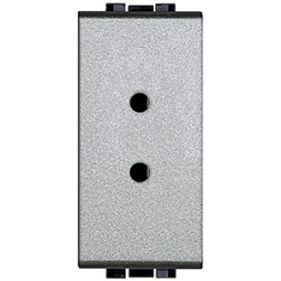 Мини разьем Bticino LivingLight Air Алюминий 2 полюсный 6А, 24В (SELV) NT4291