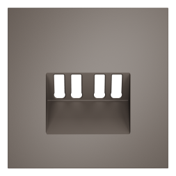 Накладка для розетки акустической 4-местной , S70 (капучино)