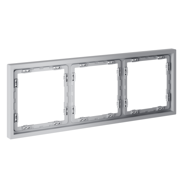 Рамка пластиковая VOLTUM S70 на 3 поста, (серый)