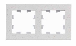 Рамка Schneider Electric Atlasdesign двойная Nature крем роял мрамор ATN343102