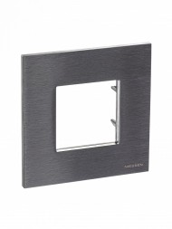 Рамка ABB Zenit Натуральная сталь 1 пост 2CLA227100N4001 N2271 OX